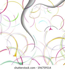Abstract illustration, colorful swirl composition.