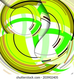 Abstract illustration, colorful swirl composition.