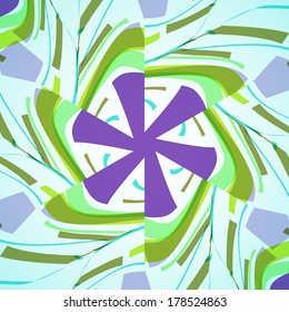 Abstract illustration, colorful swirly background, digital composition.