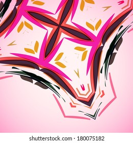 Abstract illustration, colorful swirly background, digital composition.