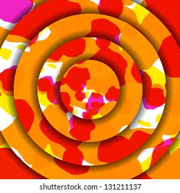 Abstract illustration, colorful textures composition.