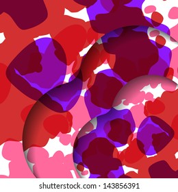 Abstract illustration, colorful textures composition.