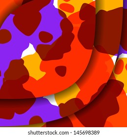 Abstract illustration, colorful textures composition.