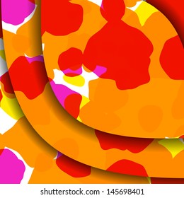 Abstract illustration, colorful textures composition.