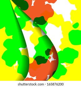 Abstract illustration, colorful textures composition.