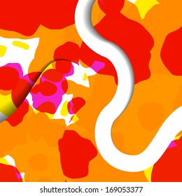 Abstract illustration, colorful textures composition.