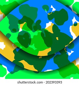 Abstract illustration, colorful textures composition.