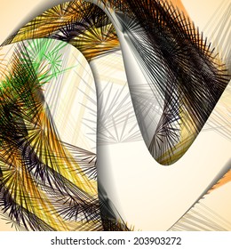 Abstract illustration, colorful textures composition.