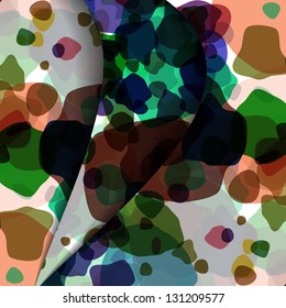 Abstract illustration, colorful unusual composition.