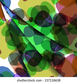 Abstract illustration, colorful unusual composition.