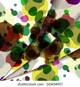 Abstract illustration, colorful unusual composition.