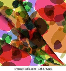 Abstract illustration, colorful unusual composition.