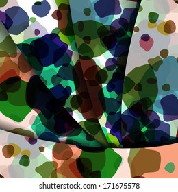 Abstract illustration, colorful unusual composition.