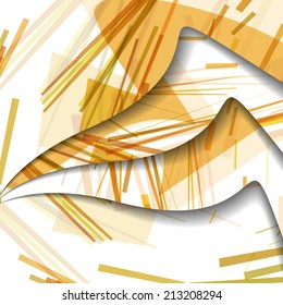Abstract illustration, colorful unusual composition.