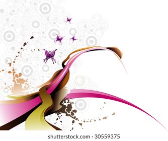 abstract illustration composition