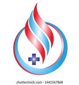 abstract illustration concept suitable for technology and health companies