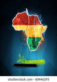 abstract illustration of the continent Africa