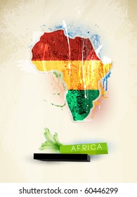 abstract illustration of the continent Africa