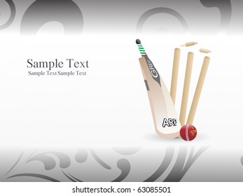 abstract illustration of cricket background