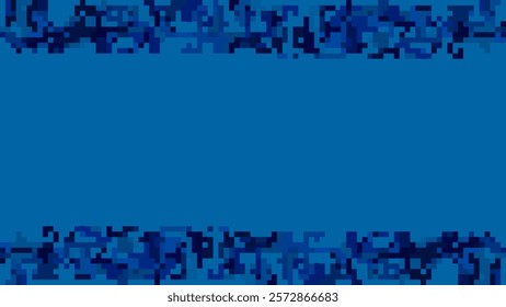 ABSTRACT ILLUSTRATION CUBE BLUE COLOR. DIGITAL BUSINESS BACKGROUND MOSAIC GRID DESIGN VECTOR 
