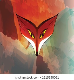 Abstract illustration of the cunning fox