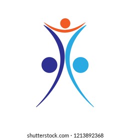 Abstract illustration of a curve and balls. The template for the logo.