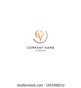 ABSTRACT ILLUSTRATION CV LOGO VECTOR FOR YOUR BUSINESS