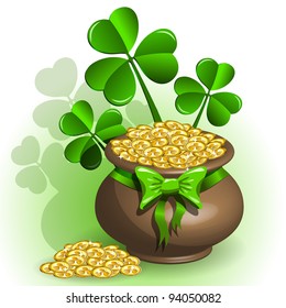 abstract illustration to the day of saint Patrick