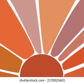 abstract illustration depicting the sun
