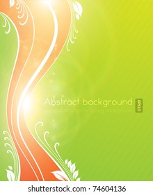 Abstract illustration for design. Floral pattern for background.
