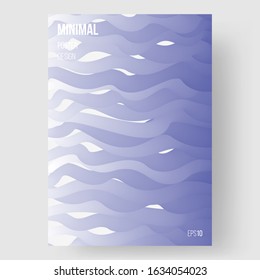 Abstract illustration, design of poster. Creative concept. Colorful wavy 3d form.  Colors name: Liberty, Cultured. Eps10 vector.