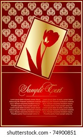 abstract  illustration for design with Tulip