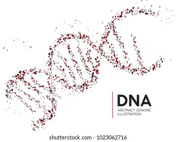 Ilustración abstracta de la molécula de ADN