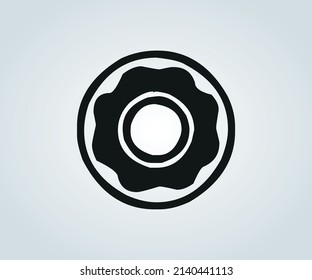 abstract illustration of donuts for food products