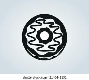 abstract illustration of donuts for food products