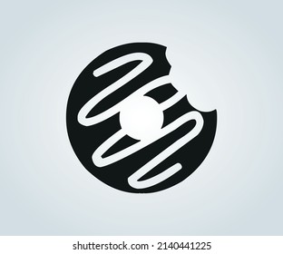 abstract illustration of donuts for food products