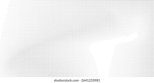 Abstract illustration dotted halftone gradient texture. Vanishing polka dot background simple