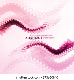 Abstract illustration of dragon in the Asian style, vector digital art.