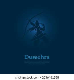 Abstract Illustration Of Dussehra. Vector