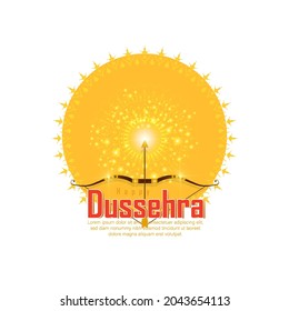 abstract illustration of dussehra. vector