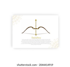 ilustración abstracta de dussehra. vector