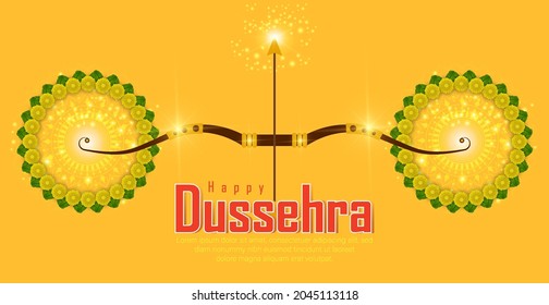 abstract illustration of dussehra. vector