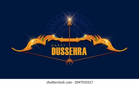 ilustración abstracta de dussehra. vector