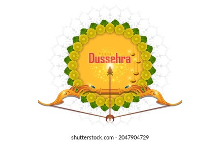 abstract illustration of dussehra. vector