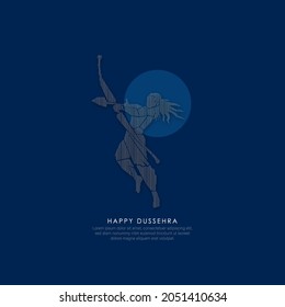 abstract illustration of dussehra. vector