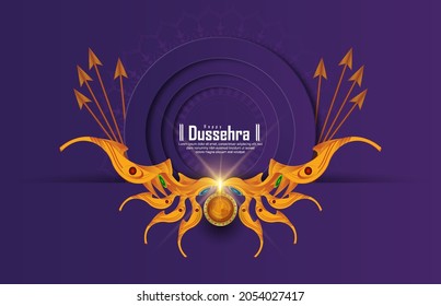 abstract illustration of dussehra. vector