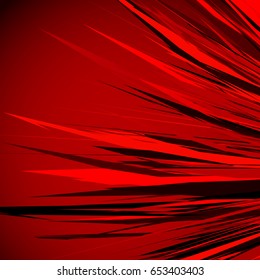 Abstract illustration with dynamic grungy lines. Textured red pattern digital art