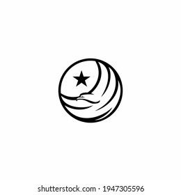 Abstract Illustration of the Eagle logo design template, Falcon icon Vector