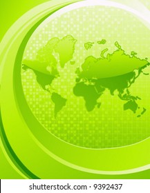 Abstract illustration of Earths. Vector illustration.