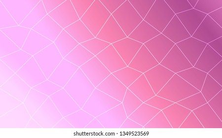 Abstract illustration with an elegant polygonal. Bright background for poster, banner, flyer. Vector illustration. Creative gradient color